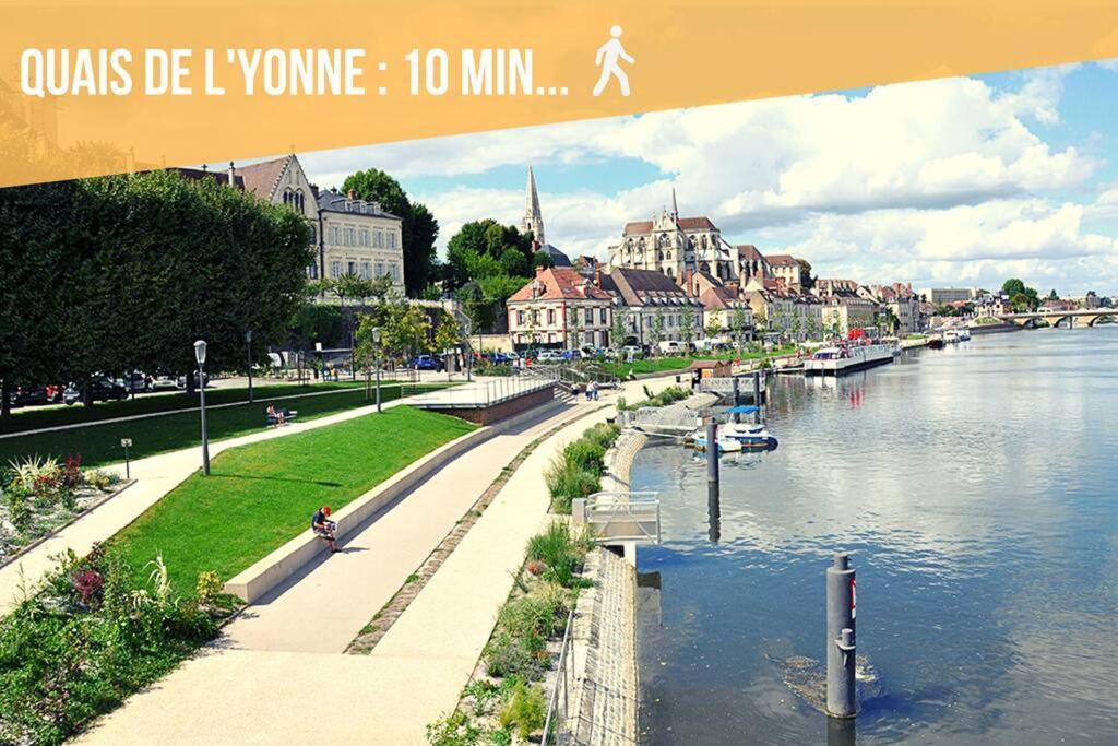 La Belle Pause - Studio Auxerre Proche Parking Eksteriør billede